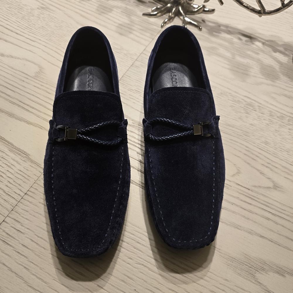 BASCONI Men's Navy Loafers